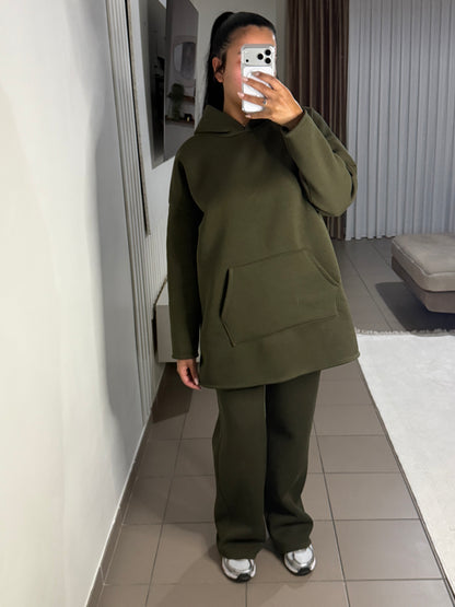 Ensemble à Capuche Oversize Femme – Décontracté et Élégant