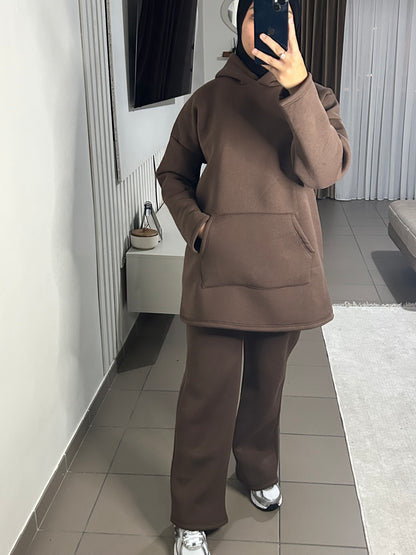 Ensemble à Capuche Oversize Femme – Décontracté et Élégant