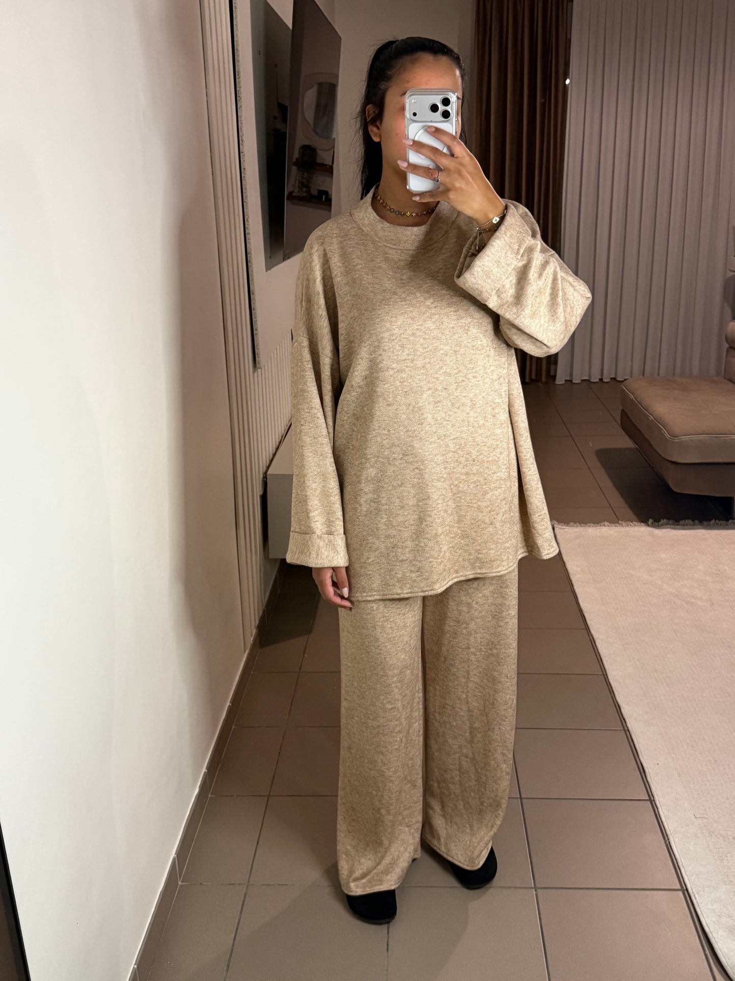 Ensemble Loungewear Femme Pull Oversize – Confort et Détente