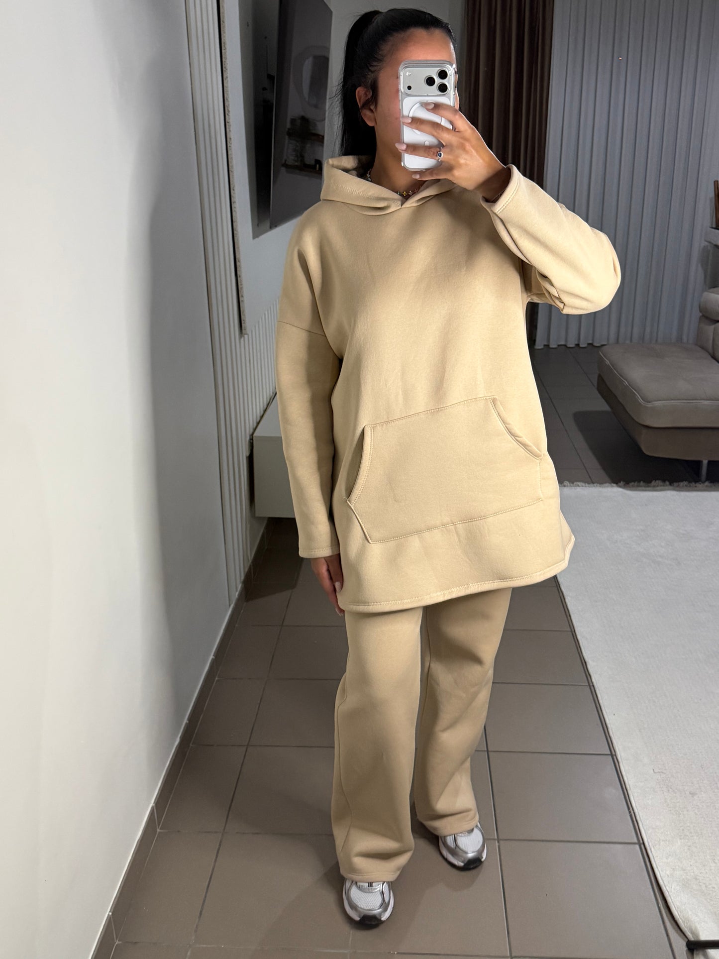 Ensemble à Capuche Oversize Femme – Décontracté et Élégant