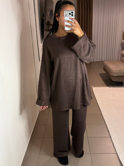 Ensemble Loungewear Femme Pull Oversize – Confort et Détente