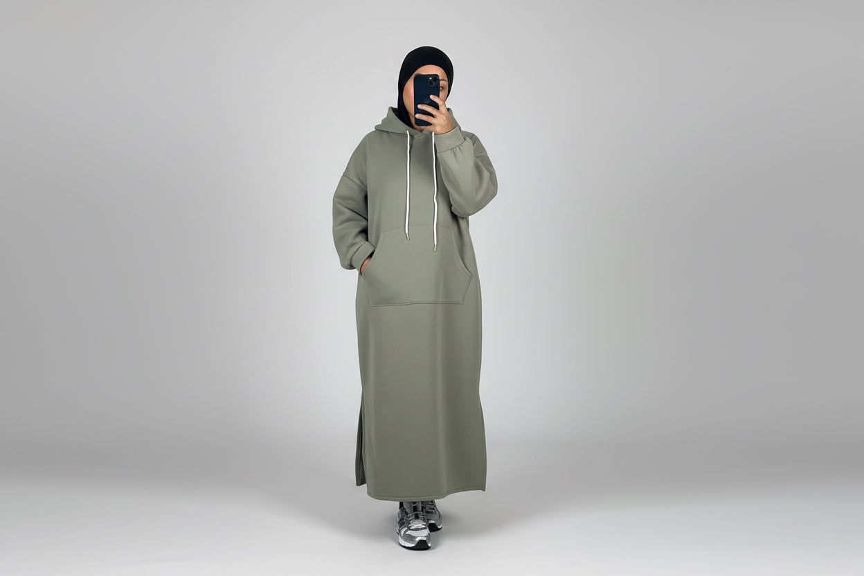 Robe Sweat Femme à Capuche – Confortable et Élégante