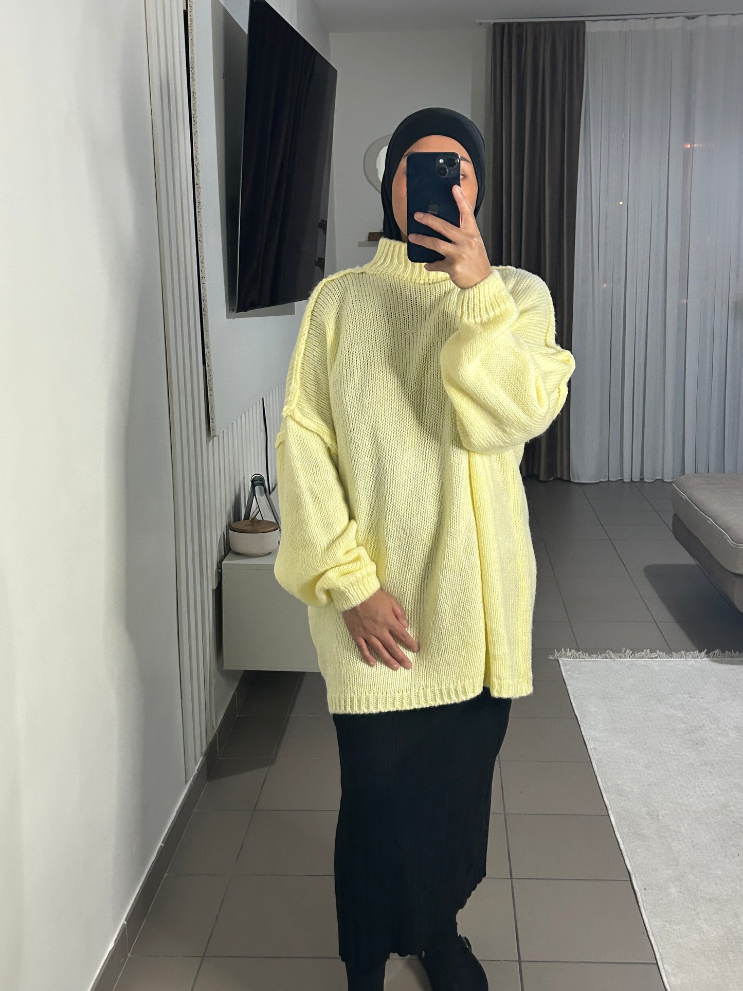 Pull en Laine Oversize Femme – Confort Intemporel