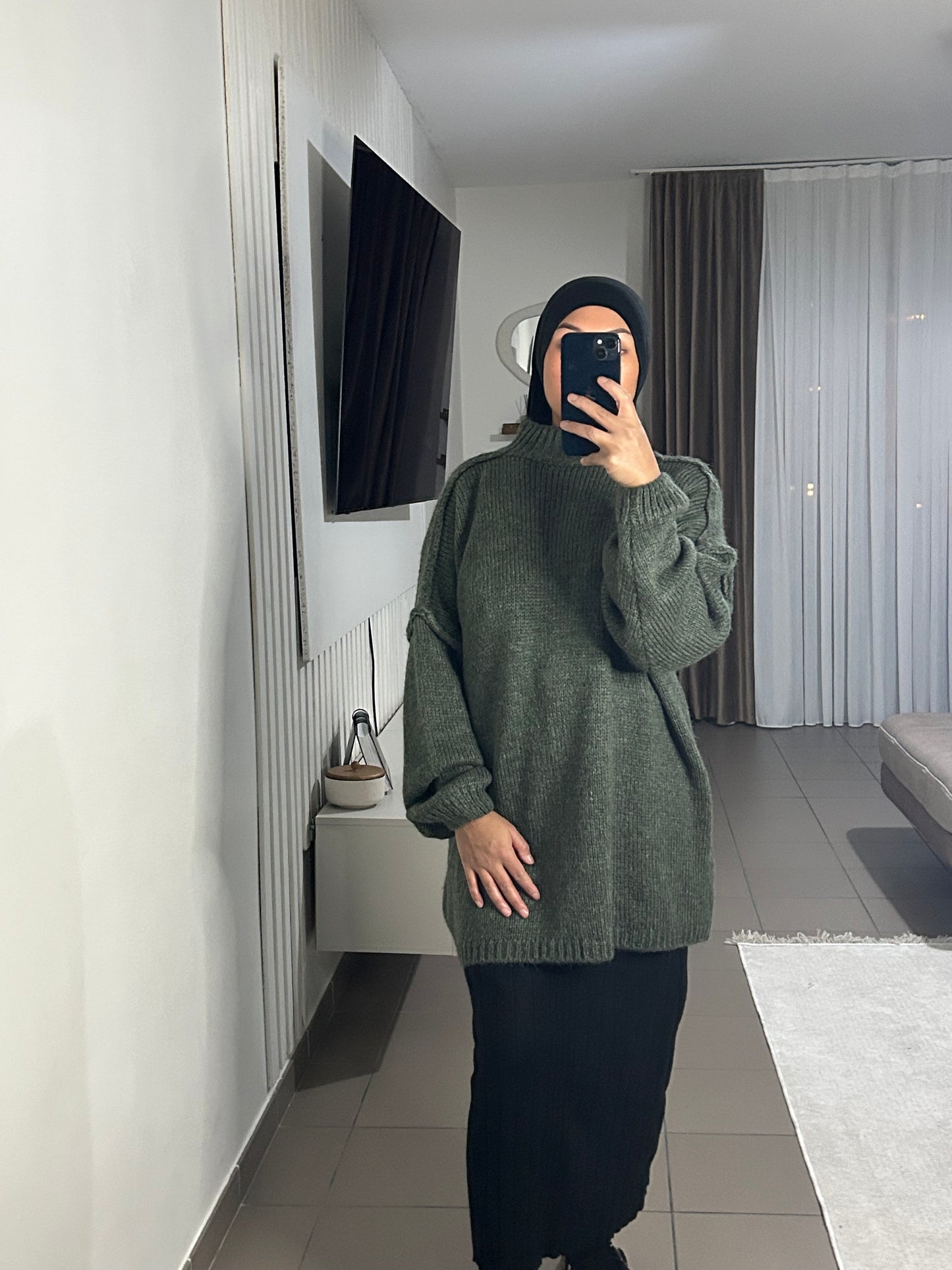 Pull en Laine Oversize Femme – Confort Intemporel