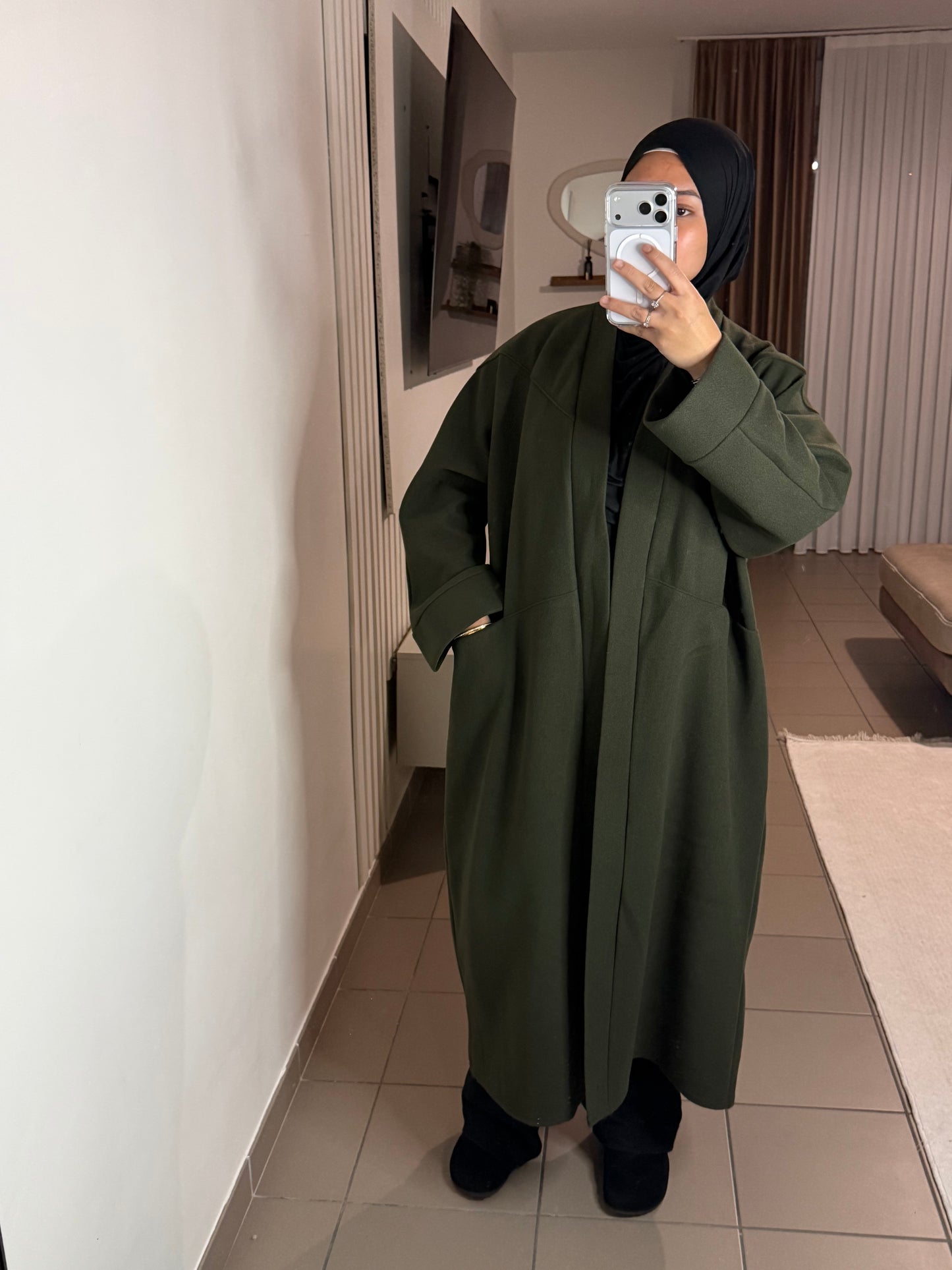 Manteau Long Oversize Femme – Élégant et Confortable