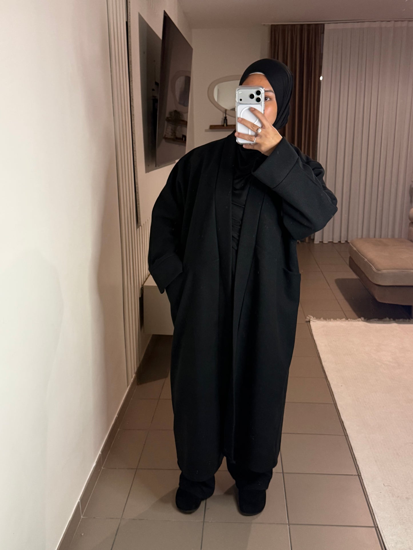 Manteau Long Oversize Femme – Élégant et Confortable