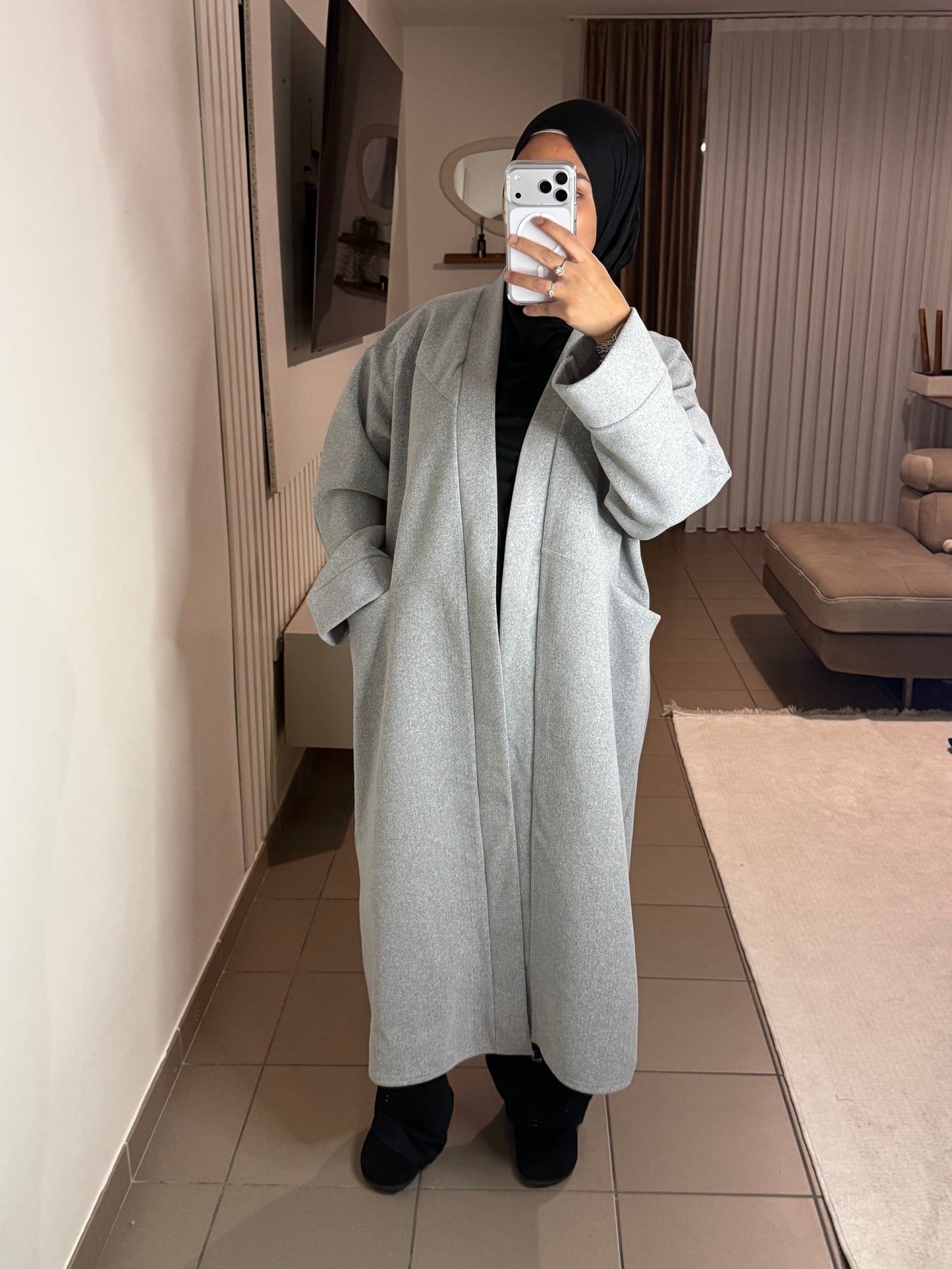 Manteau Long Oversize Femme – Élégant et Confortable
