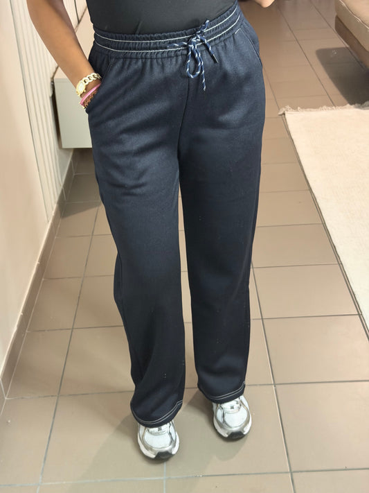 Pantalon Jean Jogging Femme Doublé Polaire – Confort Chaud