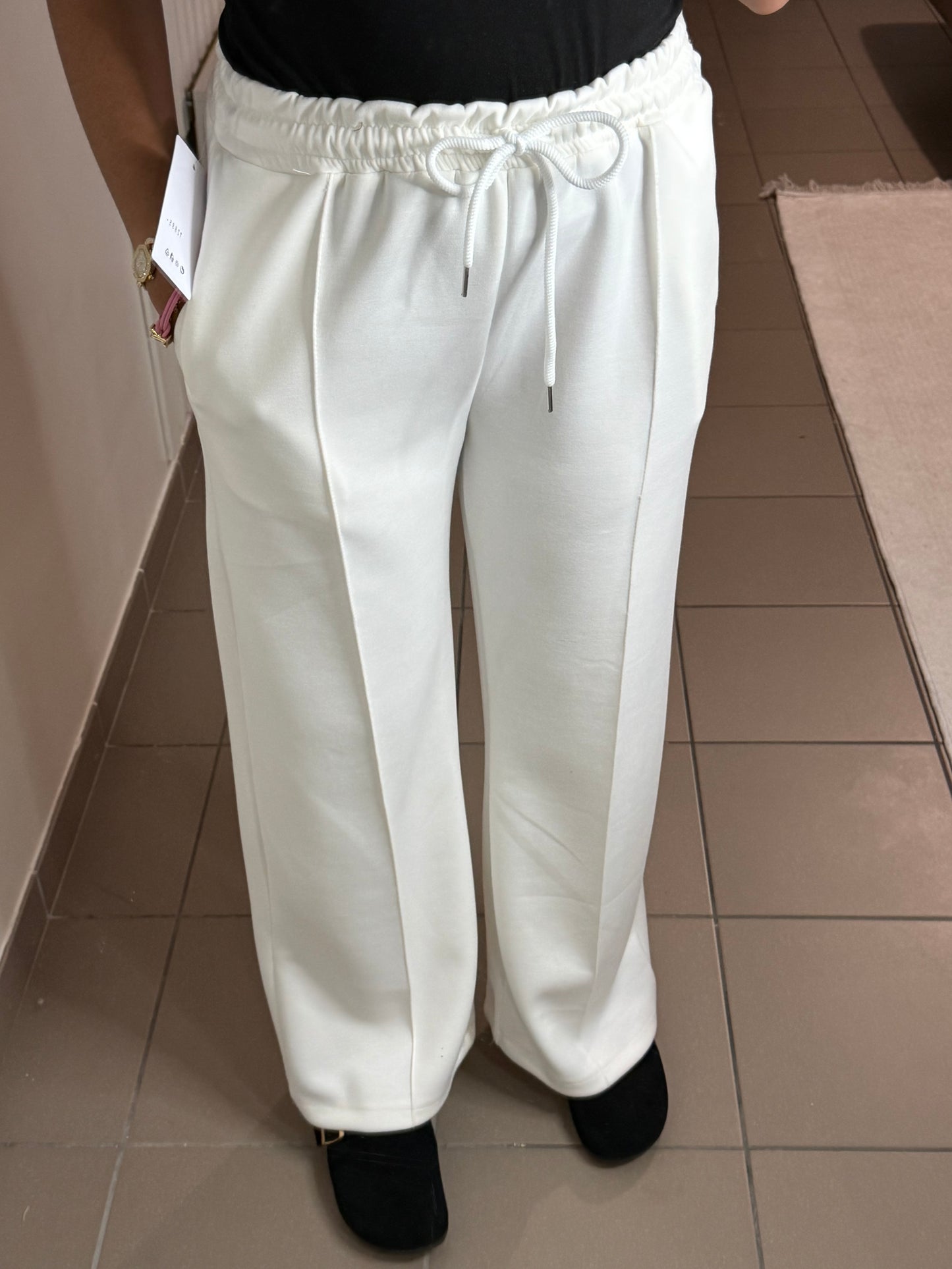 Pantalon Jogging Habillé Femme Coupe Large – Décontracté Chic
