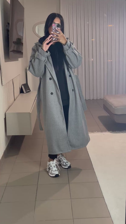 Manteau Trench Femme avec Ceinture Ajustable – Style Intemporel