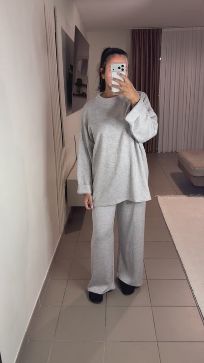 Ensemble Loungewear Femme Pull Oversize – Confort et Détente