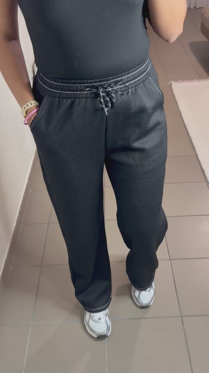 Pantalon Jean Jogging Femme Doublé Polaire – Confort Chaud
