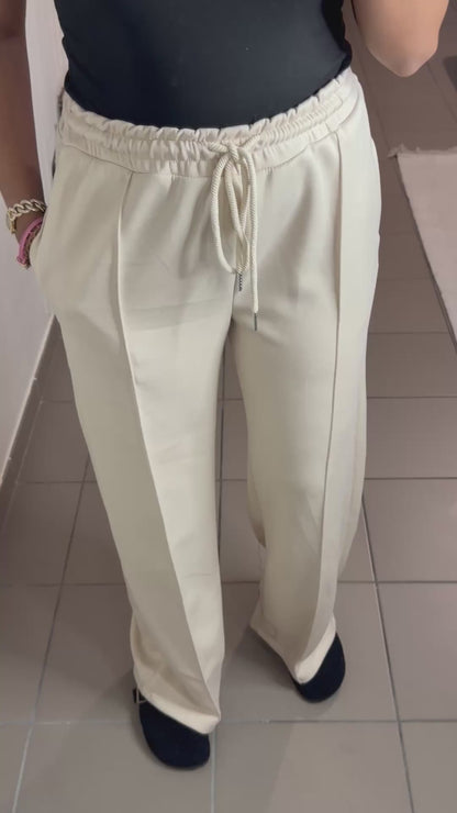 Pantalon Jogging Habillé Femme Coupe Large – Décontracté Chic