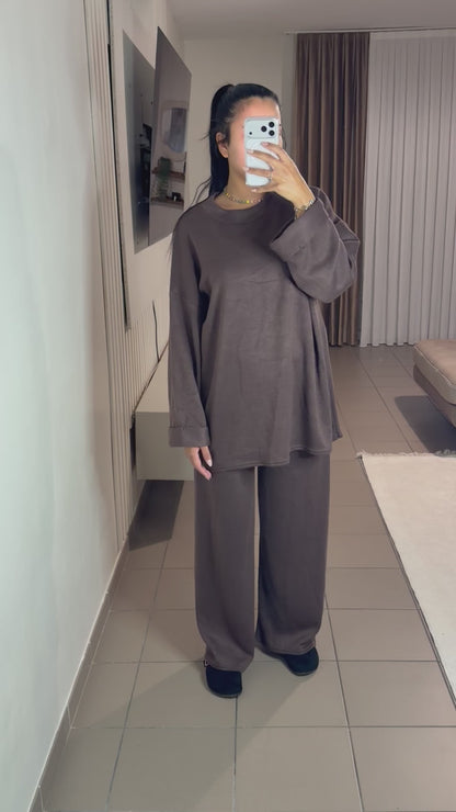 Ensemble Loungewear Femme Pull Oversize – Confort et Détente