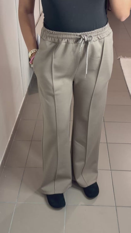 Pantalon Jogging Habillé Femme Coupe Large – Décontracté Chic