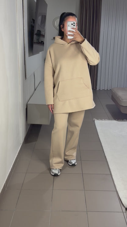Ensemble à Capuche Oversize Femme – Décontracté et Élégant