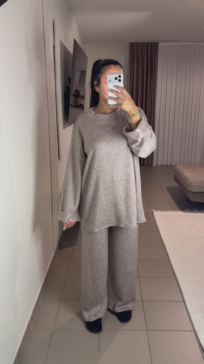 Ensemble Loungewear Femme Pull Oversize – Confort et Détente