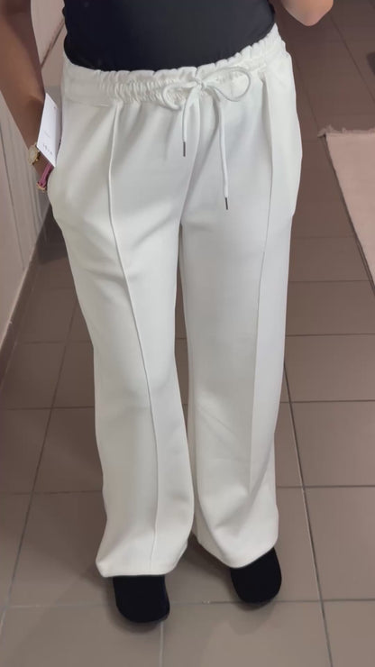 Pantalon Jogging Habillé Femme Coupe Large – Décontracté Chic